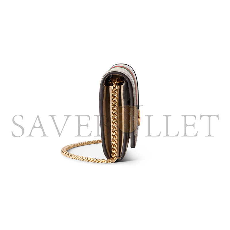 GUCCI OPHIDIA WALLET ON CHAIN 772309 (19*10*3.5cm) GUCCI OPHIDIA WALLET ON CHAIN 772309 (19*10*3.5cm)